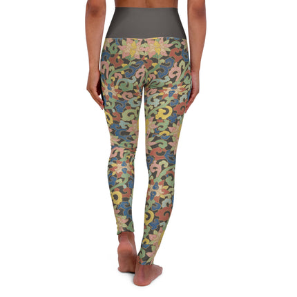 Examples of Chinese ornament, Pl.12 by Owen Jones High Waisted Yoga Leggings (AOP)