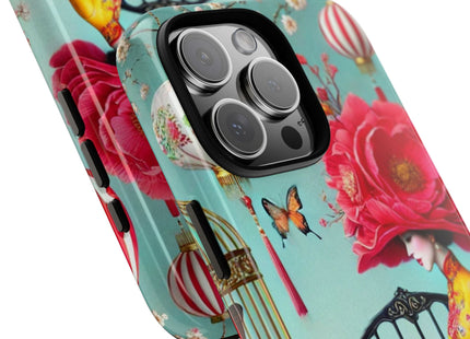 Reading In A Painted Garden Phone Cases