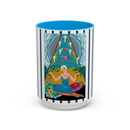 Art Deco Christmas Elegance Colorful Mugs (11oz, 15oz)