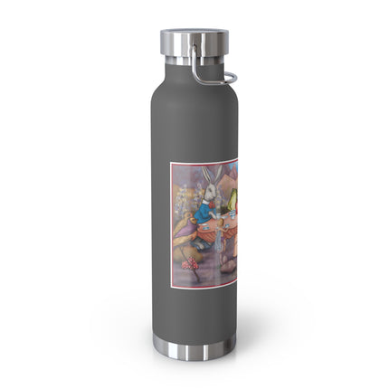 A Fairy's Whimsical Tea Party Copper Vacuum Insulated Bottle, 22 oz