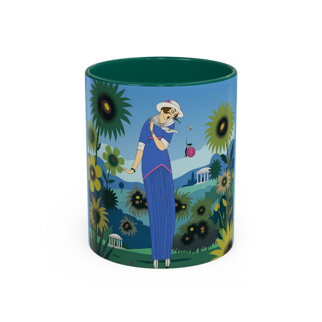 The Secret Language Of Flowers Colorful Mugs – Art Deco Botanical Elegance