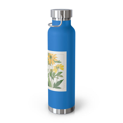 Clerodendrum & Rudbeckia by Tanigami Kônan Copper Vacuum Insulated Bottle, 22oz