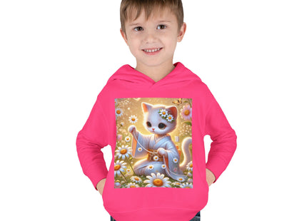 Daisy Chain Whimsy Toddler Pullover Fleece Hoodie