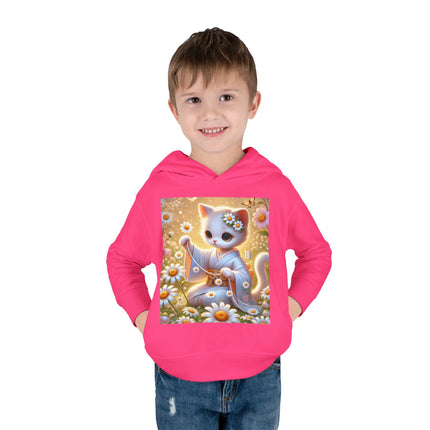 Daisy Chain Whimsy Toddler Pullover Fleece Hoodie