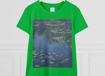 Water Lilies by Claude Monet Women's Midweight Cotton Tee