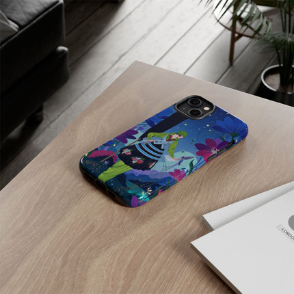 🌸🐦 The Lady Of The Midnight Bird Garden Phone Case – Art Deco Floral Fantasy