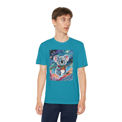 Cute Koala Youth Competitor Tee – Dreamy Skies & Whimsical Wonder
