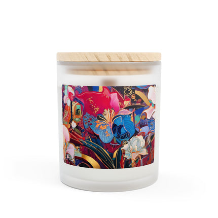 Ethereal Irises Frosted Glass Candle, 11oz