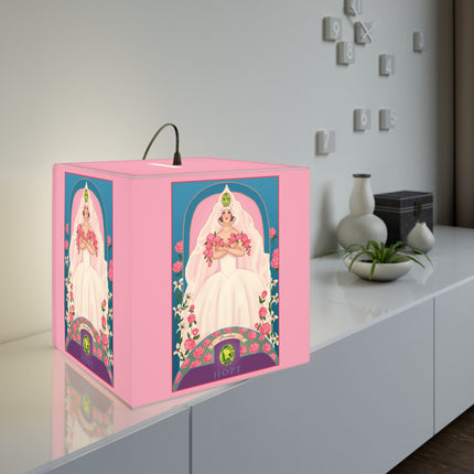 August & Peridot Zodiac Light Cube Lamp