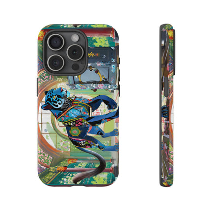 Cyber Panther's Hunt Phone Cases