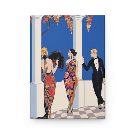 🍇🌺 The Grand Terrace Garden Soirée Hardcover Journal – Art Deco Fashion Elegance