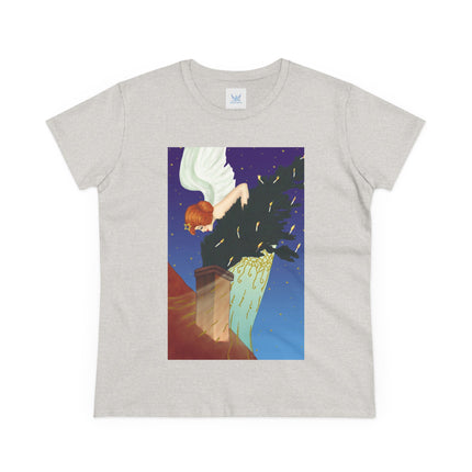 The Christmas Angel Women's Midweight Cotton Tee