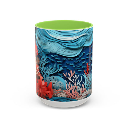 Enchanting Underwater Scene Colorful Mugs (11oz, 15oz)