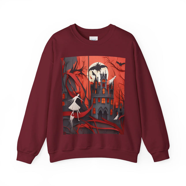 Halloween Night Scene Unisex Heavy Blend™ Crewneck Sweatshirt