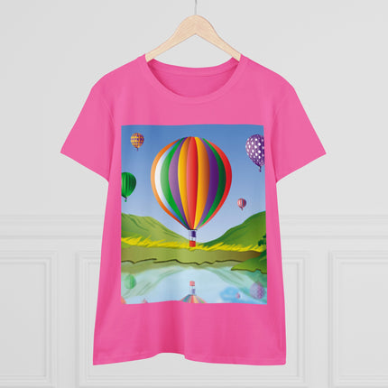 Colorful Heights Women's Midweight Cotton Tee
