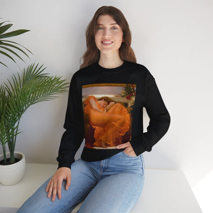 Flaming June by Frederic Leighton Heavy Blend™ Crewneck Sweatshirt