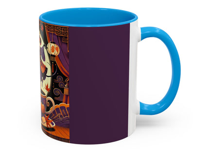 Theatrical Halloween Mice on Teacup Colorful Mugs (11oz, 15oz)