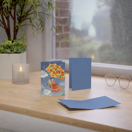 Flight of Blossoms Greeting Cards (1, 10, 30, and 50pcs)