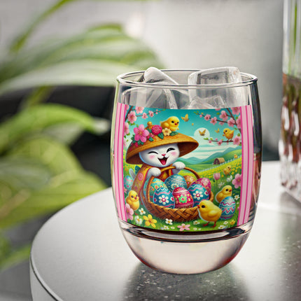 Geisha Kitten’s Easter Delight Whiskey Glass