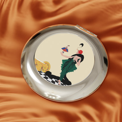 The Marionette Compact Mirror – Cabaret Glamour & Theatrical Charm