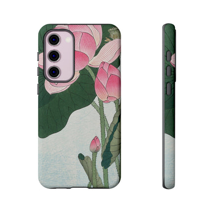 Blooming Lotus Flowers by Ohara Koson Phone Cases