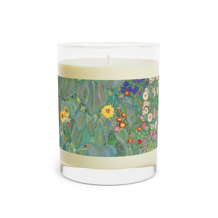 Farm Garden with Sunflowers by Gustav Klimt Scented Candle