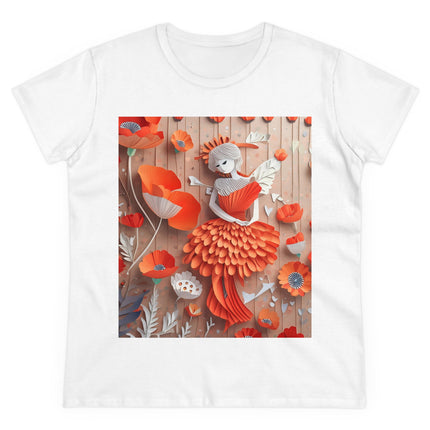Poppy Fairy Women's Midweight Cotton Tee
