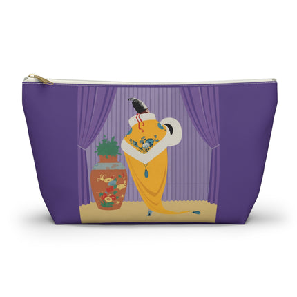 Golden Robe Cosmetic Bag – Elegant Drama & Timeless Sophistication