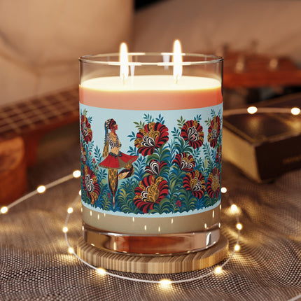 🎭🌺 The Lady Of The Exotic Flower Garden Scented Candle – Art Deco Fashion Fantasy
