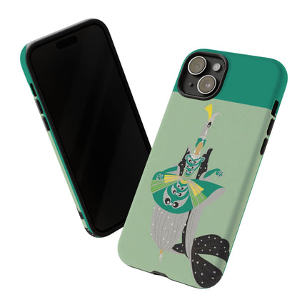 Peacock Dancer Phone Case – Opulent Glamour & Theatrical Elegance