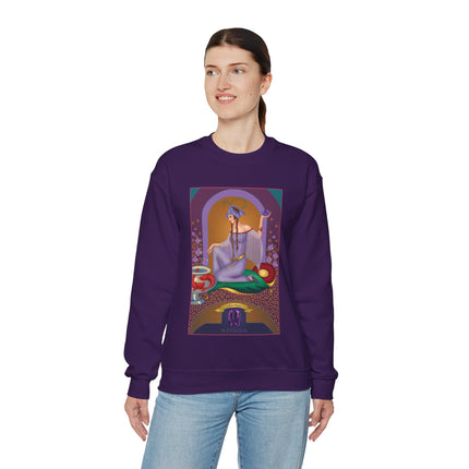 February & Amethyst (from the Gem Series) by Sofia Chiostri Heavy Blend™ Crewneck Sweatshirt