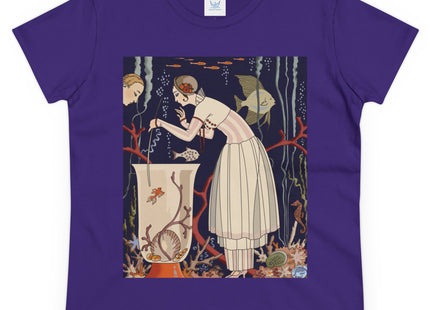 L'Etourdissant Petit Poisson (The Dazzling Little Fish) by George Barbier Women's Midweight Cotton Tee