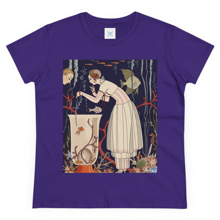 L'Etourdissant Petit Poisson (The Dazzling Little Fish) by George Barbier Women's Midweight Cotton Tee