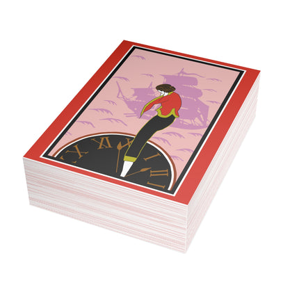 Woman Waiting for her Beloved at 1:59 by Kobayashi Kaichi Postcards (envelopes included) - Bundles of 10, 30, 50 Pieces