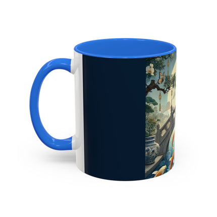 Moonlit Bridge Gentleman Colorful Mug – Imperial Serenity & Moonlit Harmony