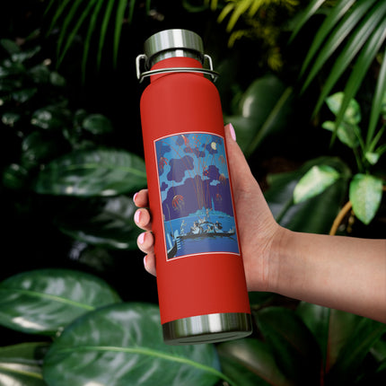 Fireworks in Venice by George Barbier Copper Vacuum Insulated Bottle, 22oz