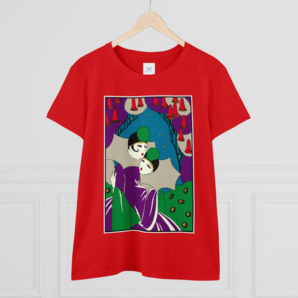 Two Pierrots Women's Midweight Cotton Tee