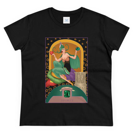 May & Emerald (from the Gem Series) by Sofia Chiostri Women's Midweight Cotton Tee