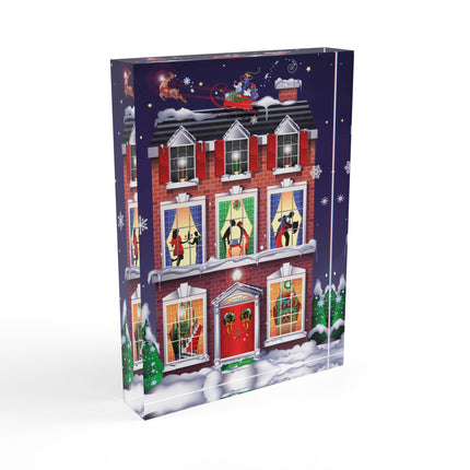 A Christmas Eve Celebration Acrylic Art Block