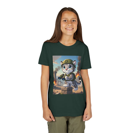 Snow Leopard Lookout Youth Short Sleeve Tee