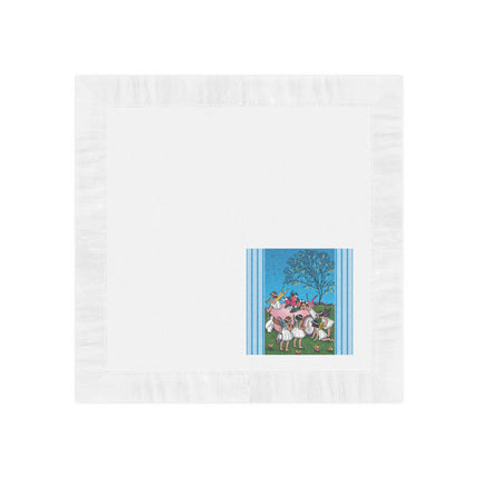 Enchanted Easter Gathering White Coined Napkins