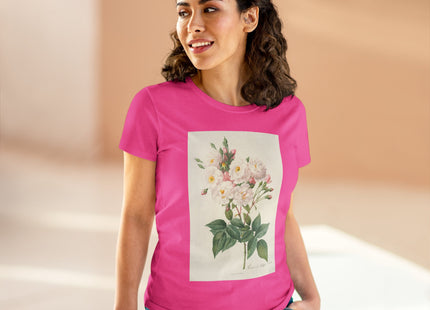 Rosa Noisettiana by Pierre Joseph Redouté Women's Midweight Cotton Tee