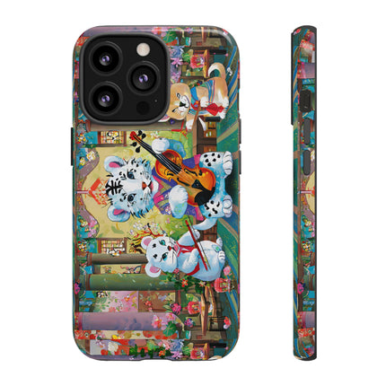 Melodies of the Snow Lion Cub Phone Cases