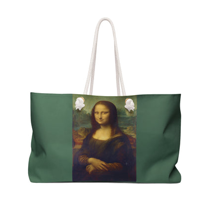Mona Lisa by Leonardo da Vinci Weekender Bag