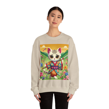 Samurai Kitten Unisex Heavy Blend™ Crewneck Sweatshirt