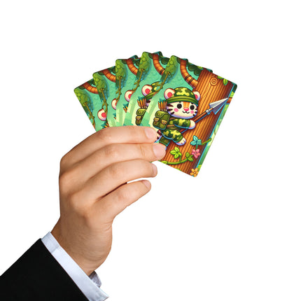 Stealthy Stripes Playing Cards