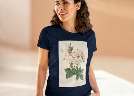 Rosa Noisettiana by Pierre Joseph Redouté Women's Midweight Cotton Tee