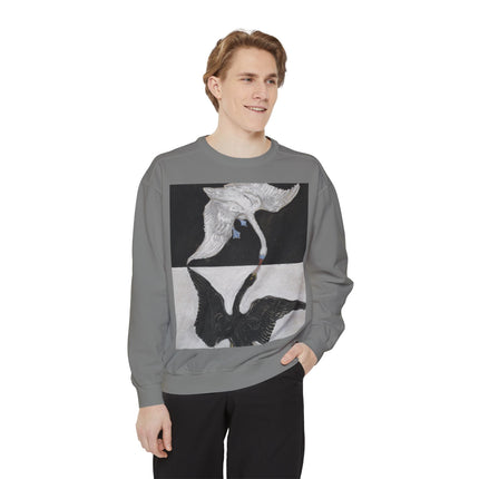 The Swan by Hilma af Klint Garment-Dyed Sweatshirt