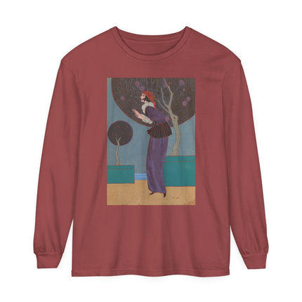 Les Lucioles by Charles Martin Garment-dyed Long Sleeve T-Shirt