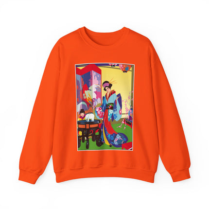 A Timeless Journey by Umberto Brunelleschi Heavy Blend™ Crewneck Sweatshirt